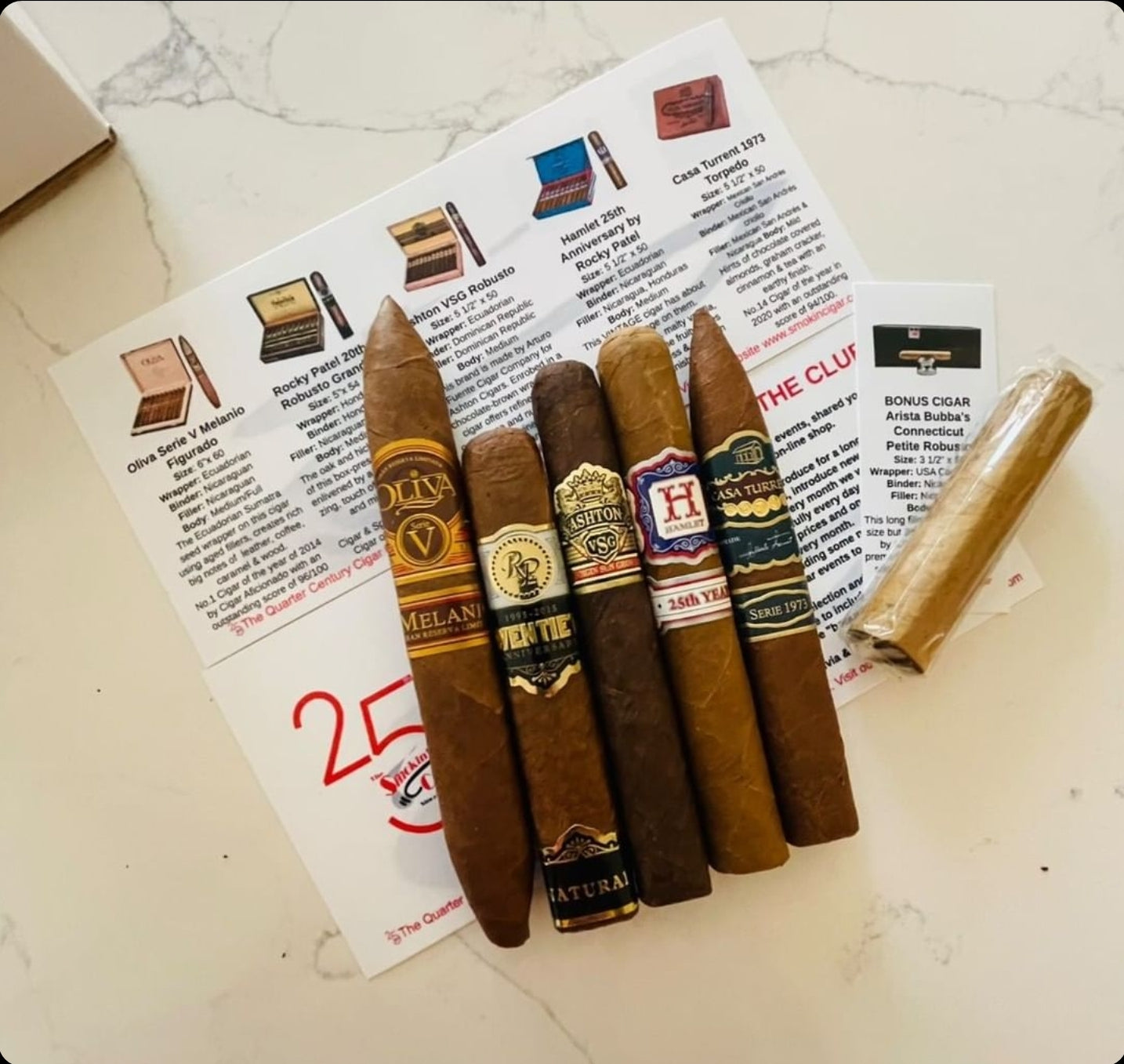 The Quarter Century Cigar Club Monthly Subscription